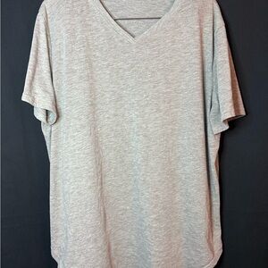 Gray V-Neck Woman’s Shirt